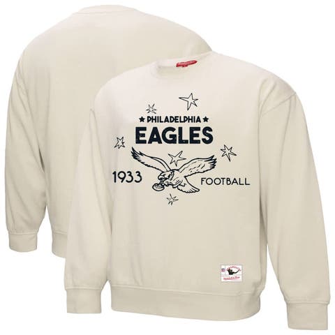 Women's Fanatics Cream Philadelphia Eagles Plus Size Shooting Star Pullover Sweatshirt