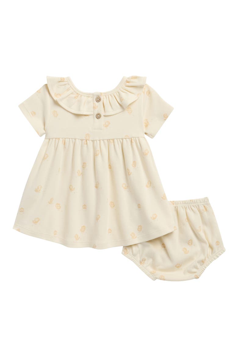 Kids' Ruffle Collar Organic Cotton Dress & Bloomers Set, Alternate, color, IVORY