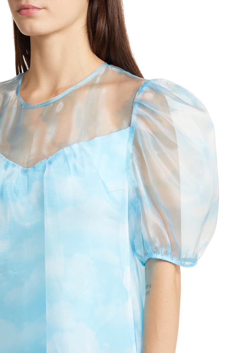 Dressed in Lala Star Energy Organza Puff Sleeve Dress, Alternate, color,