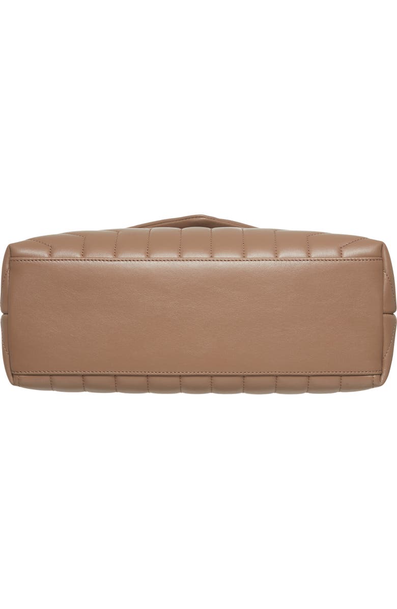 Saint Laurent Medium LouLou Calfskin Leather Shoulder Bag, Alternate, color, Desert Storm/ Dark Storm