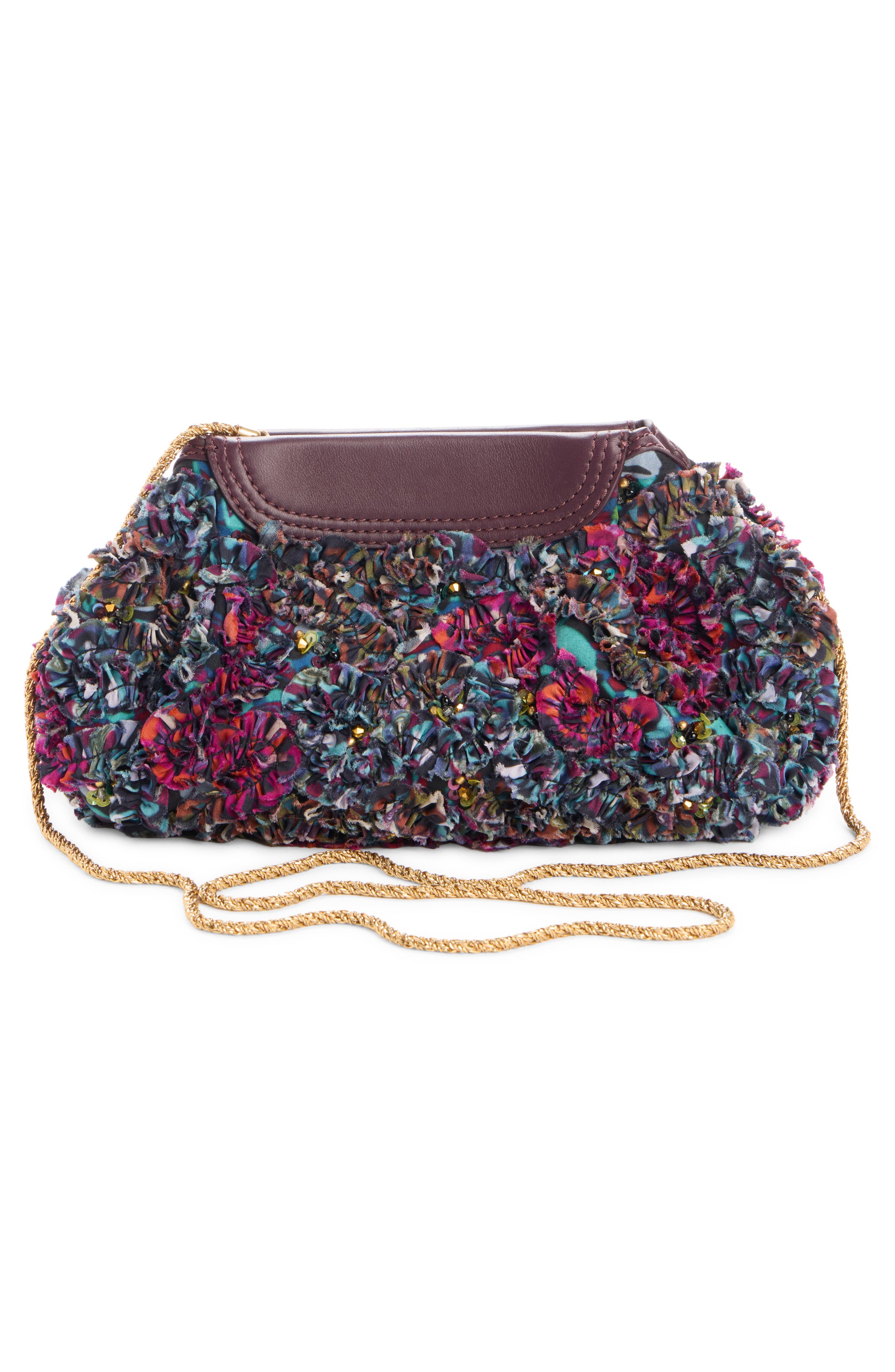 Mini Marbled Print Clutch, Alternate, color, PETROL 508