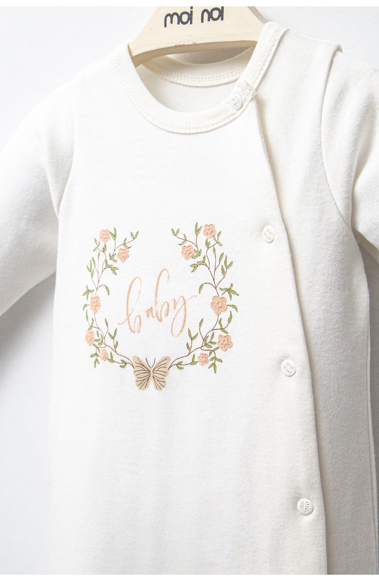 moi noi Flower Garland Outfit Set, Alternate, color, Ivory