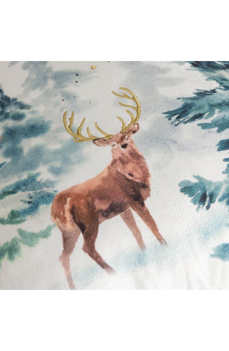 Togas Snowy Decorative Pillow, Alternate, color, Blue