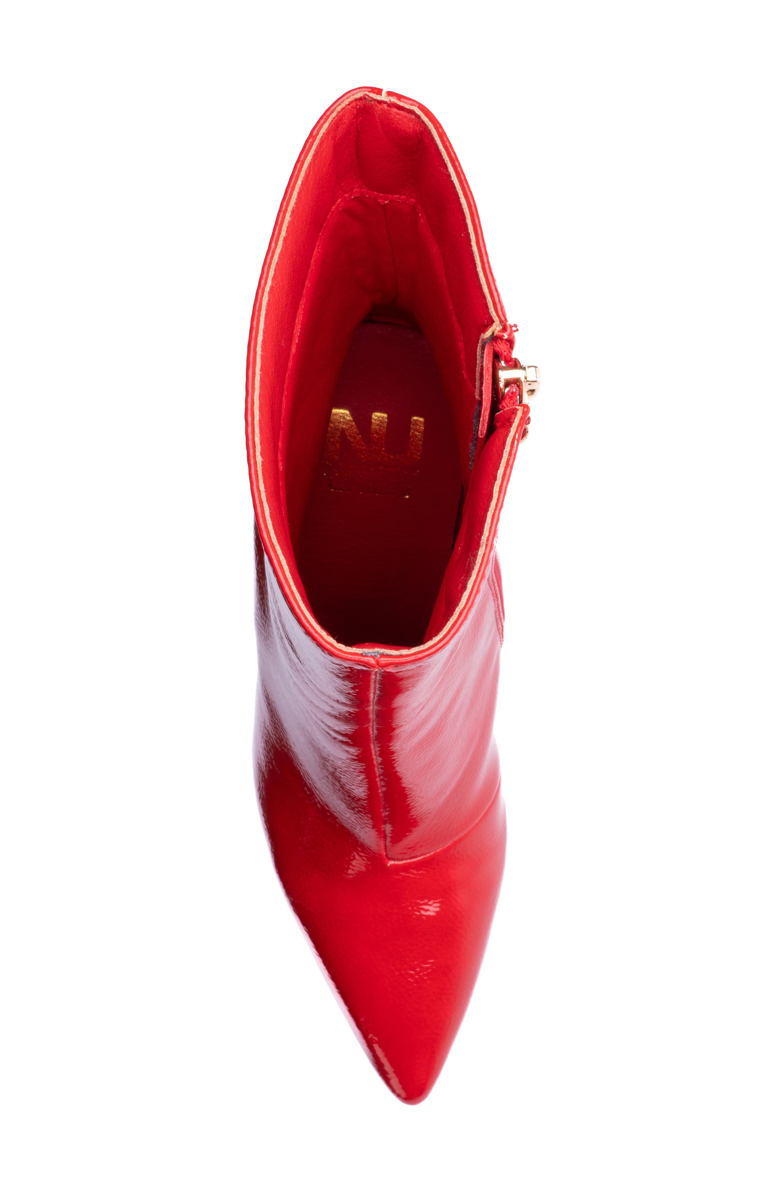 Princess Inverted Heel Bootie, Alternate, color, RED PATENT