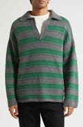 The Elder Statesman Dume Stripe Cashmere Rugby Sweater