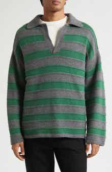 Dume Stripe Cashmere Rugby Sweater
