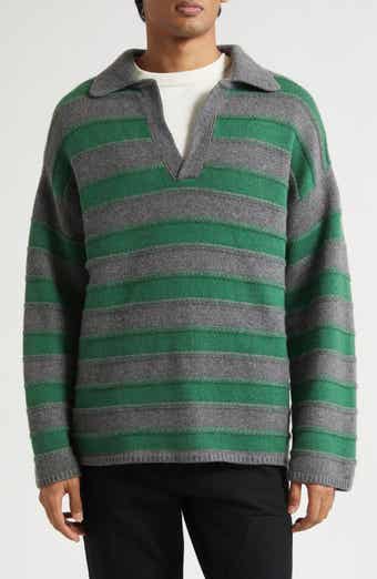 Dume Stripe Cashmere Rugby Sweater