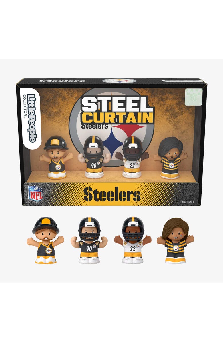 Mattel Pittsburgh Steelers NFL Little People Collector Figure Set, Main, color, Multi-Color