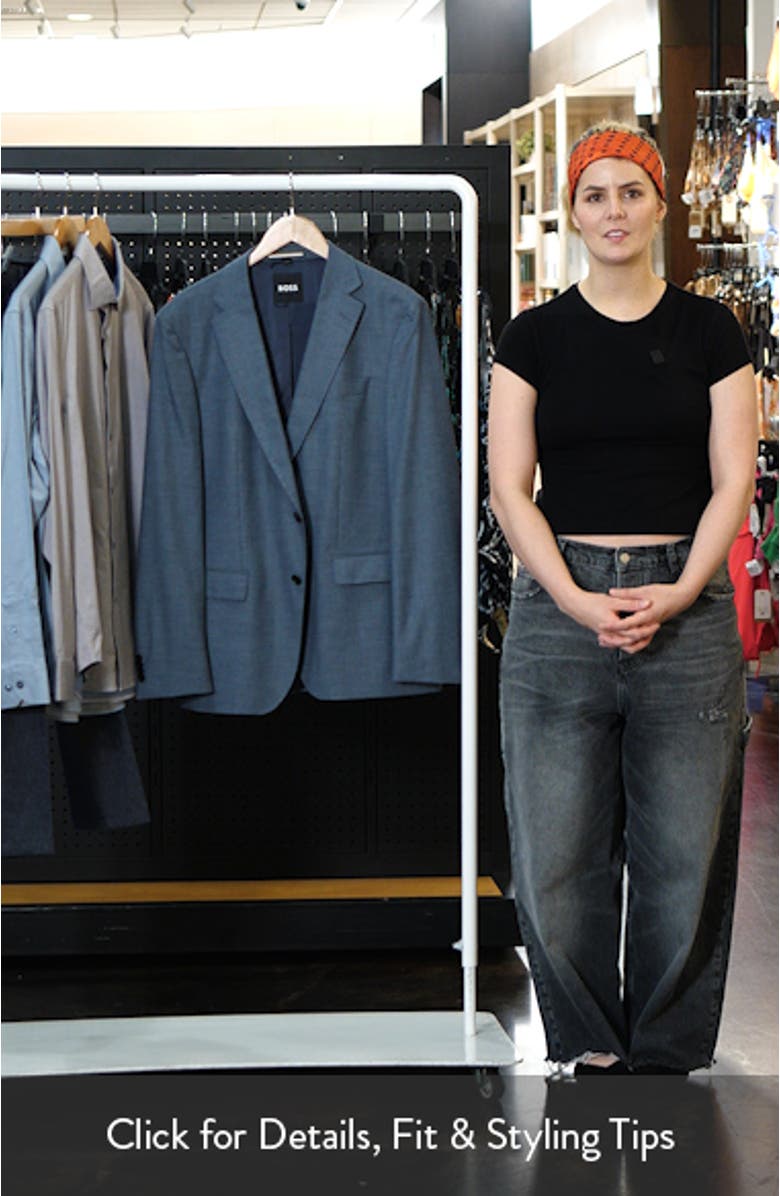 Hutson Slim Fit Textured Stretch Wool Blend Sport Coat, sales video thumbnail