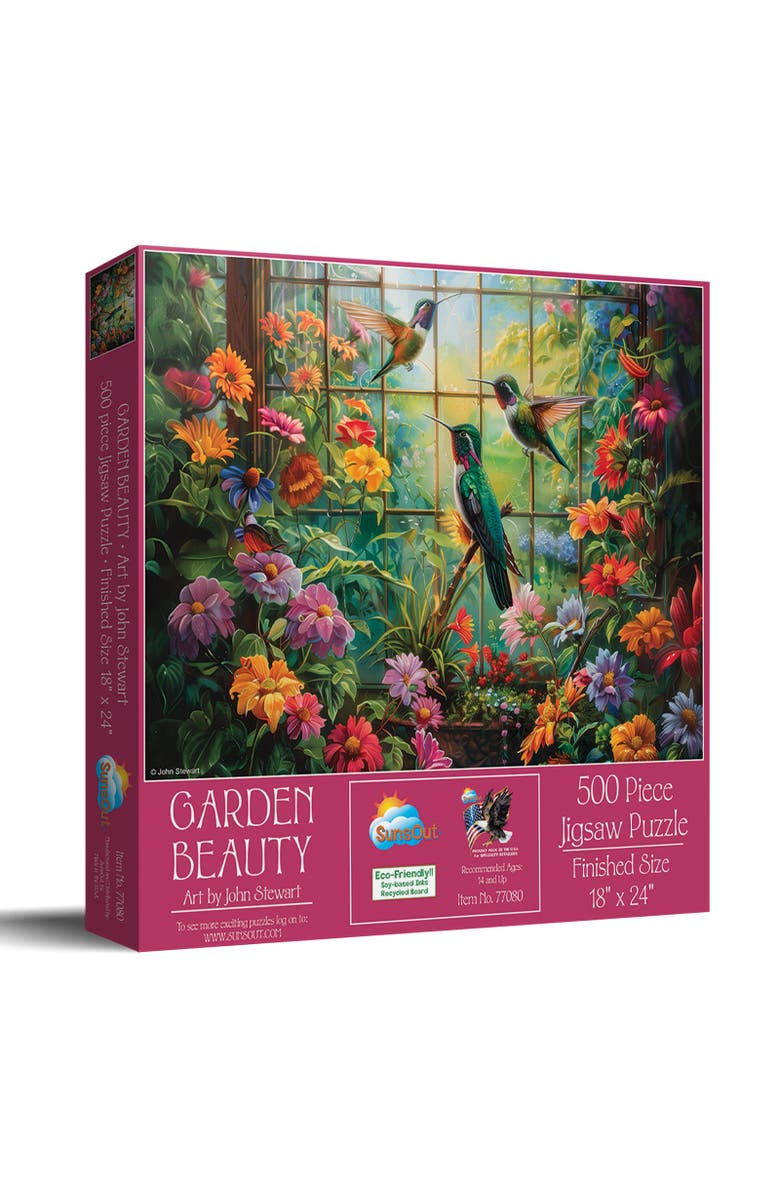 Sunsout Garden Beauty 500 piece Jigsaw Puzzle for Adults, Main, color, Multicolor