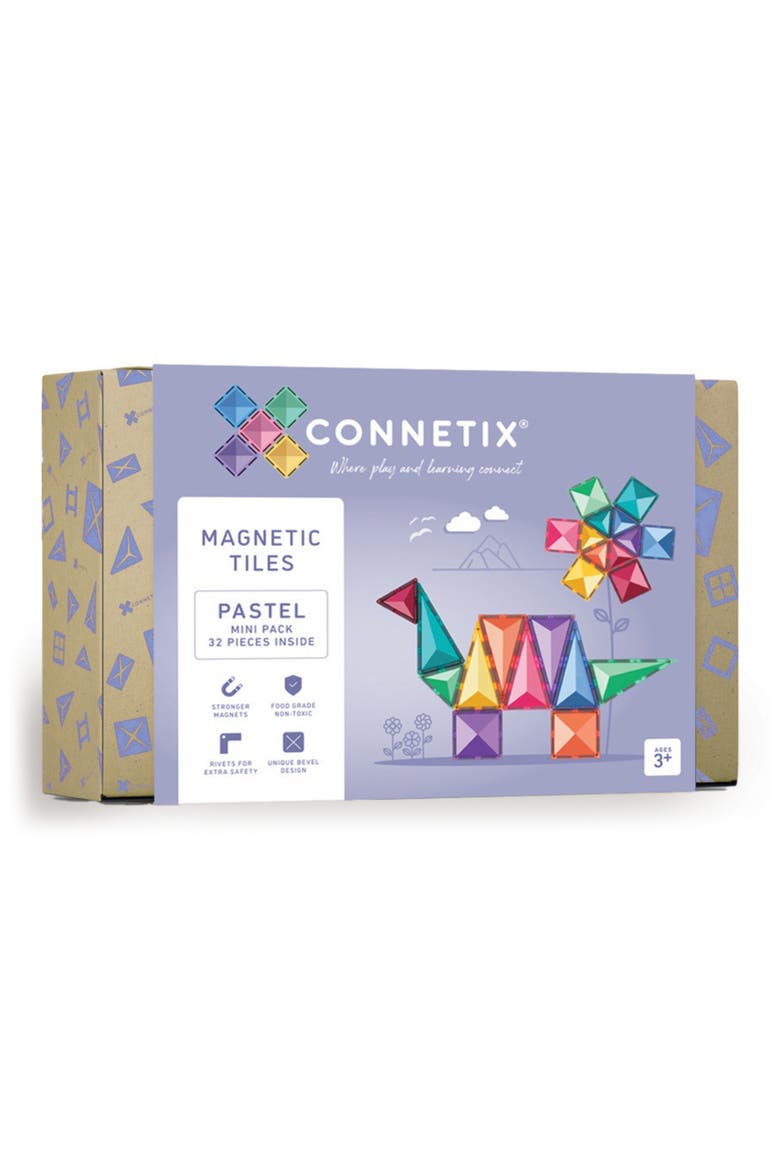 Kids' Pastel Magnetic Tiles 32-Piece Mini Pack, Main, color, PASTEL