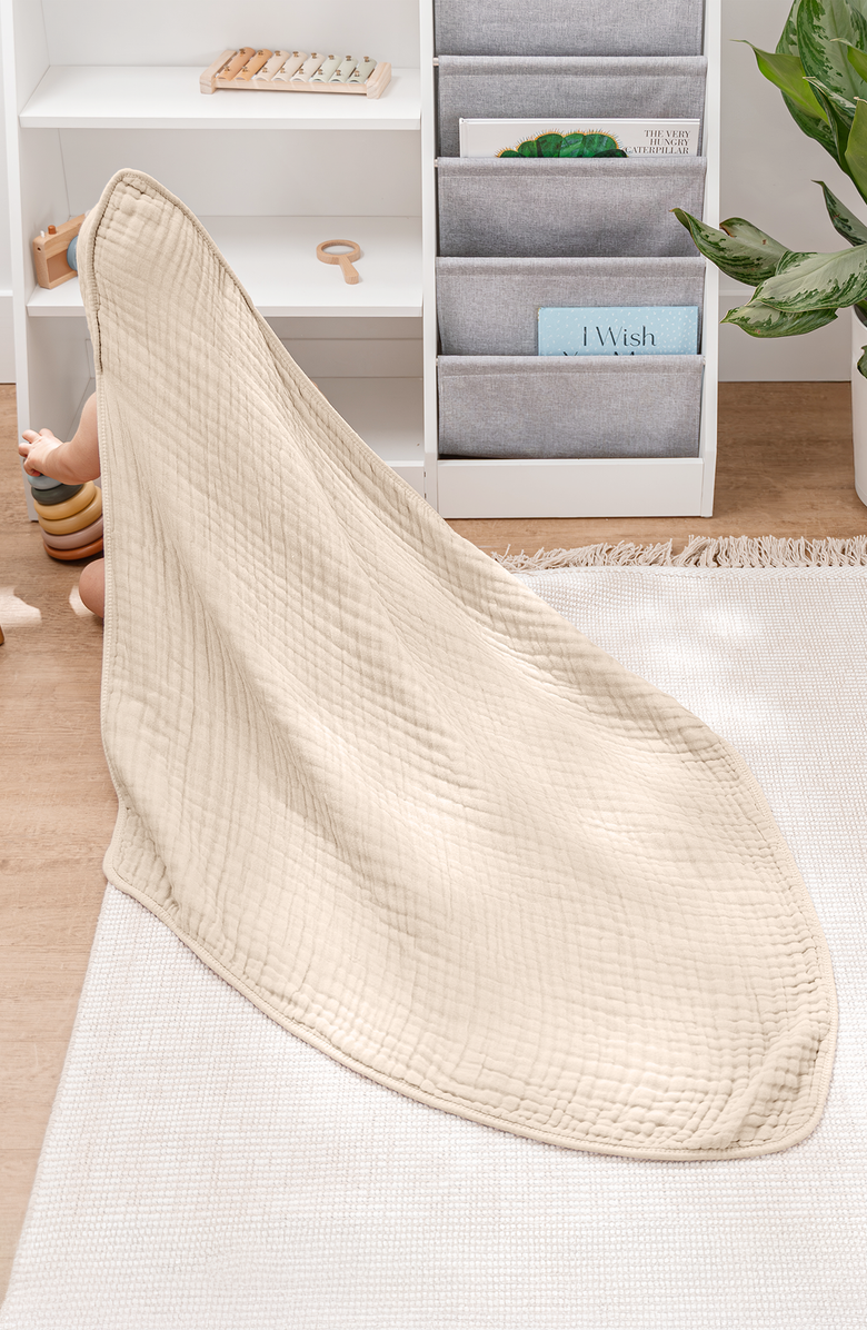 Comfy Cubs Hooded Baby Towels - 6 Layers, Pack of 1, Alternate, color, Sand