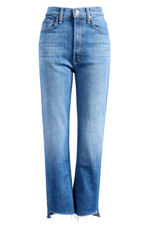 Mother Rider Step Fray Hem Ankle Jeans