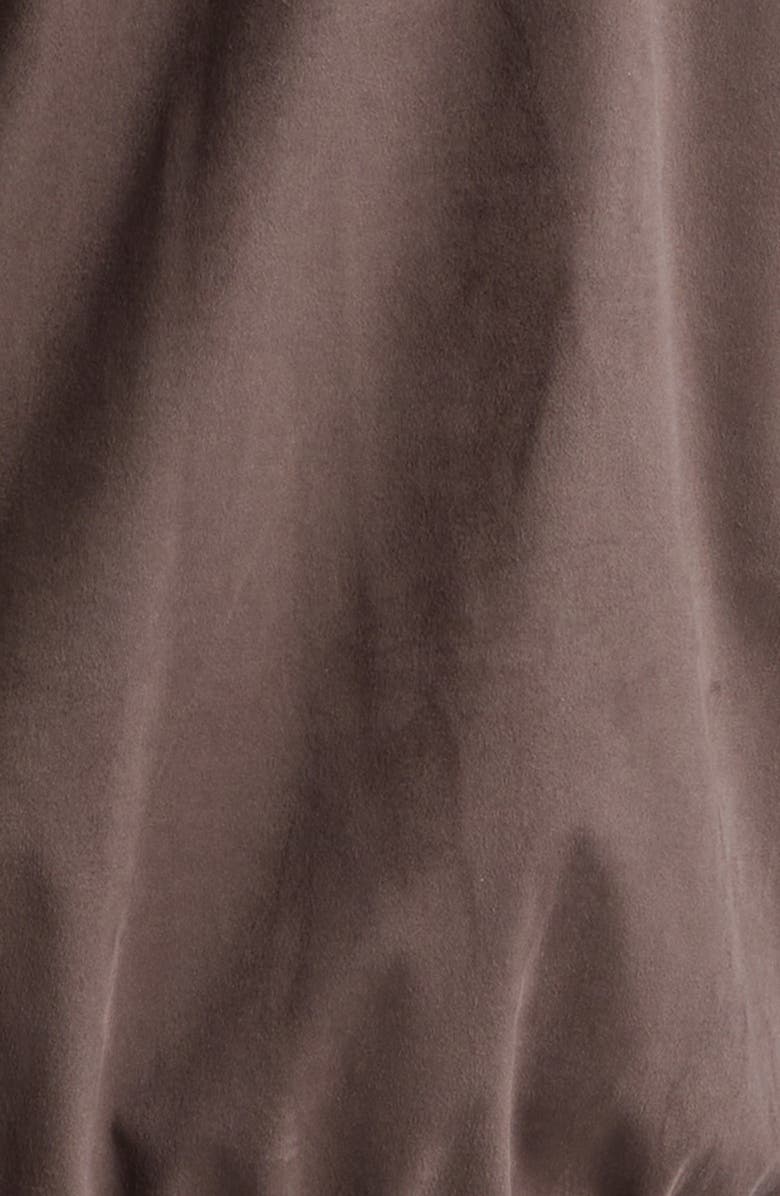 Herno Faux Suede Bomber Jacket, Alternate, color, 8993 Chocolate