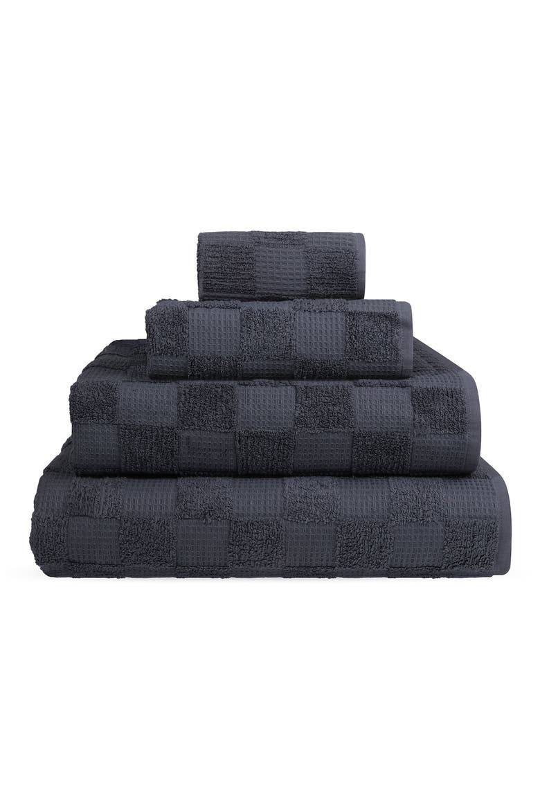 Waffle Terry 2-Piece Turkish Cotton Bath Towel Set, Alternate, color, WHITE BEIGE