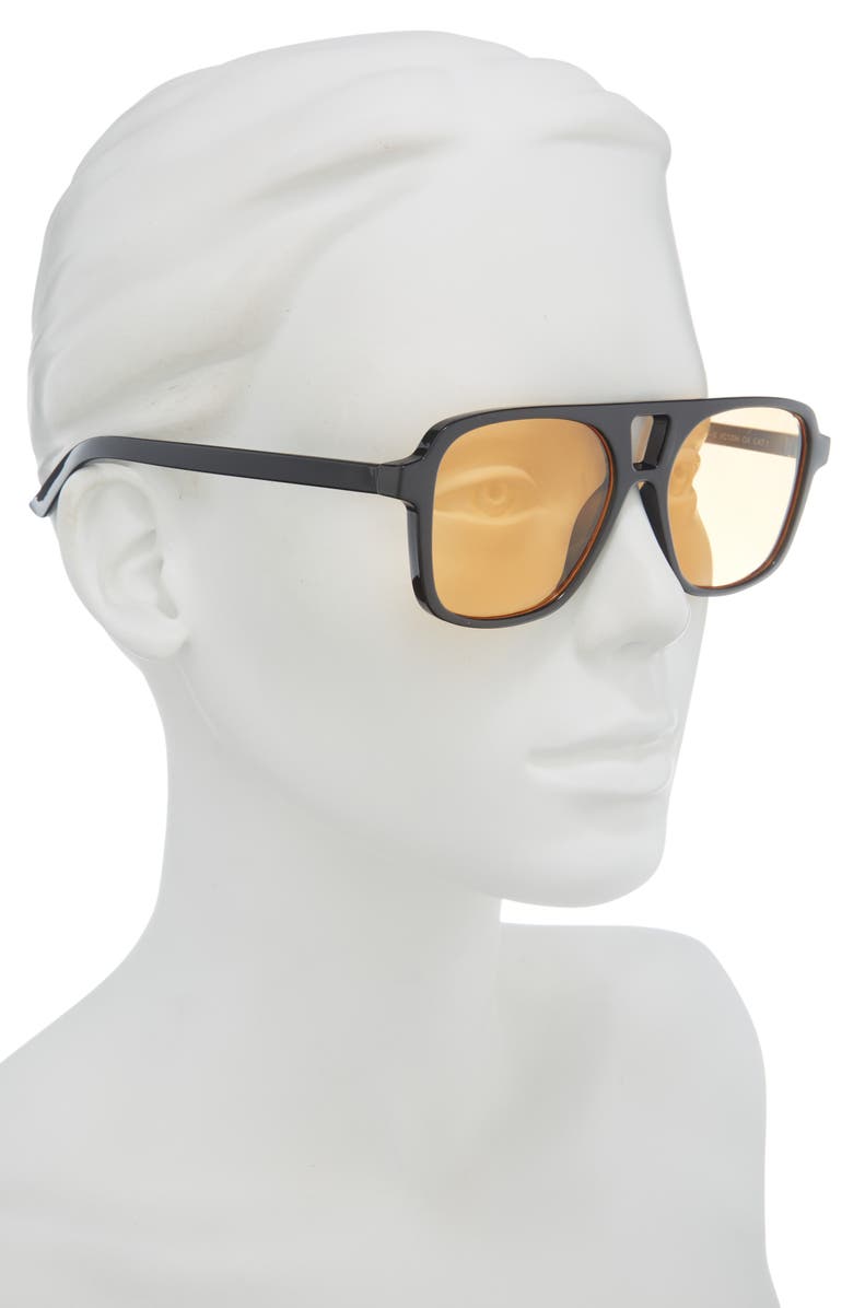 Vince Camuto Navigator Sunglasses, Alternate, color, Black