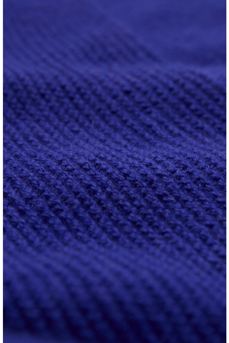 British Garter Stitch Neck Tie, Alternate, color, Cobalt