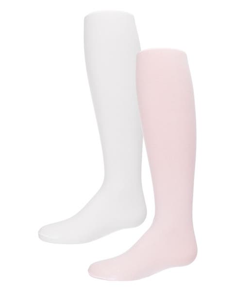 Solid Microfiber 2 Pair Pack Tights (Baby)