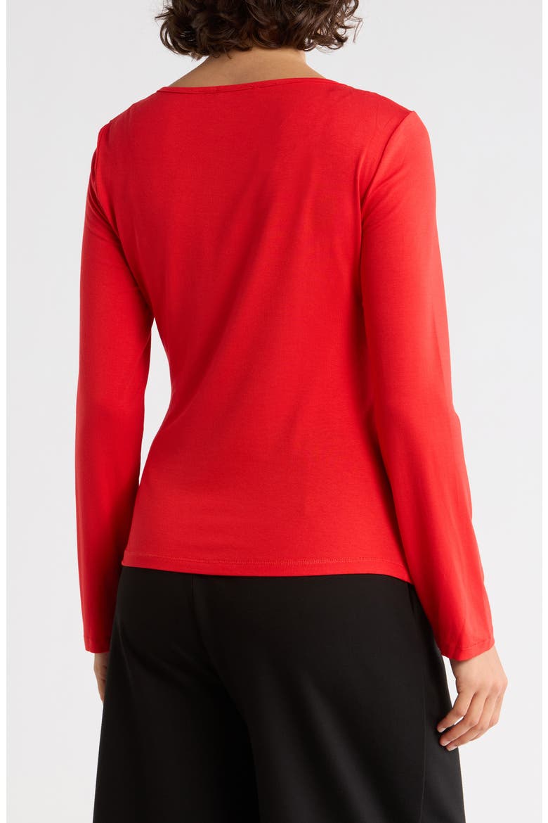 Side Knot Top, Alternate, color, RED