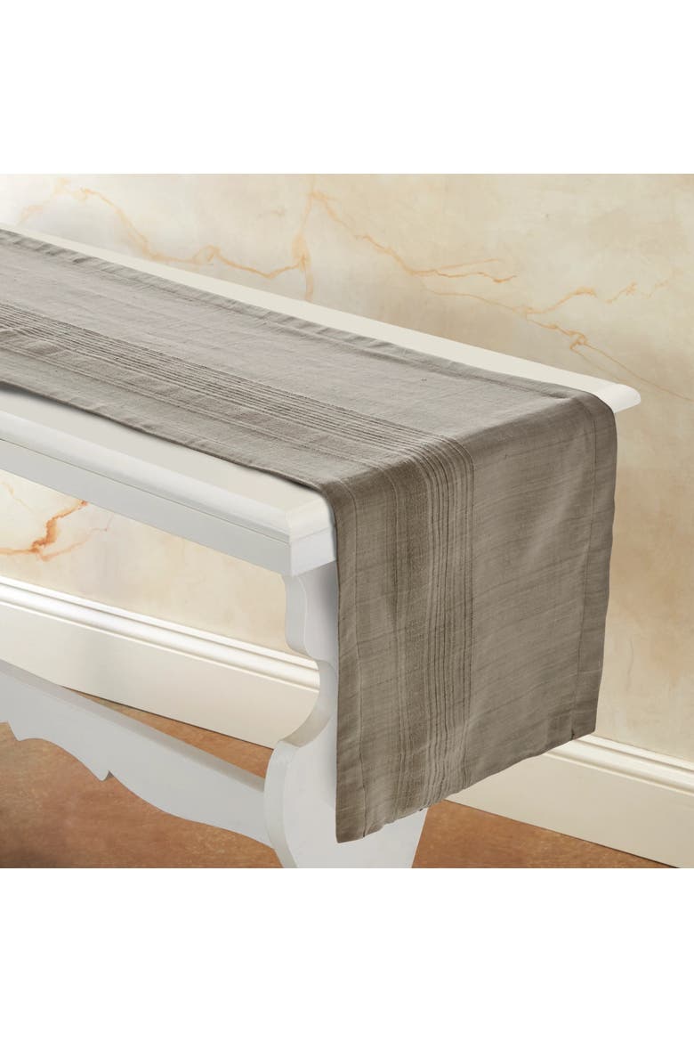 Ecoloom Handwoven Cotton Table Runner, Main, color, Cider