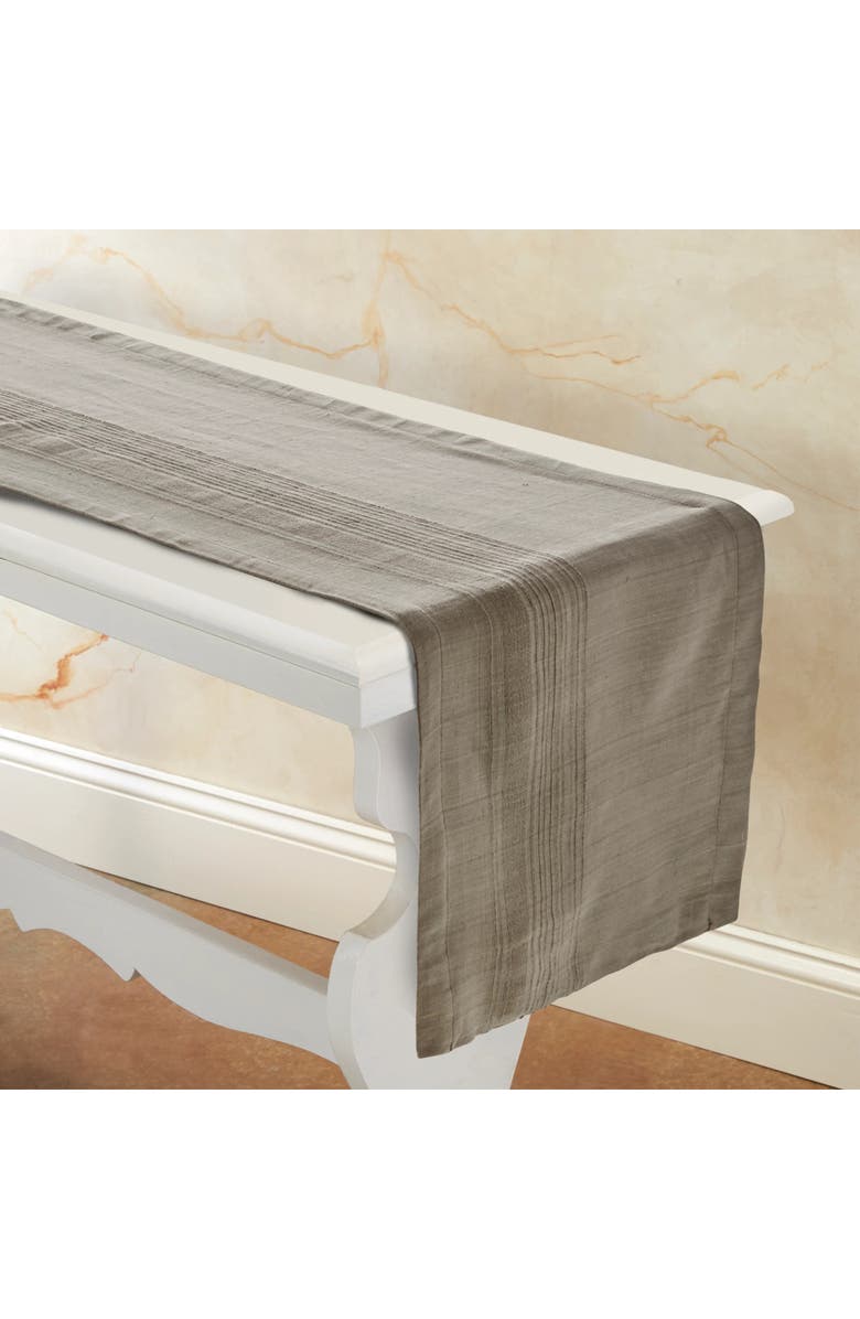 Sustainable Threads Ecoloom Handwoven Cotton Table Runner, Main, color, Cider