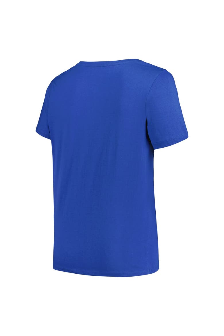 Women's Profile Blue Tampa Bay Lightning Plus Size Arch Over Logo T-Shirt, Alternate, color, Blue