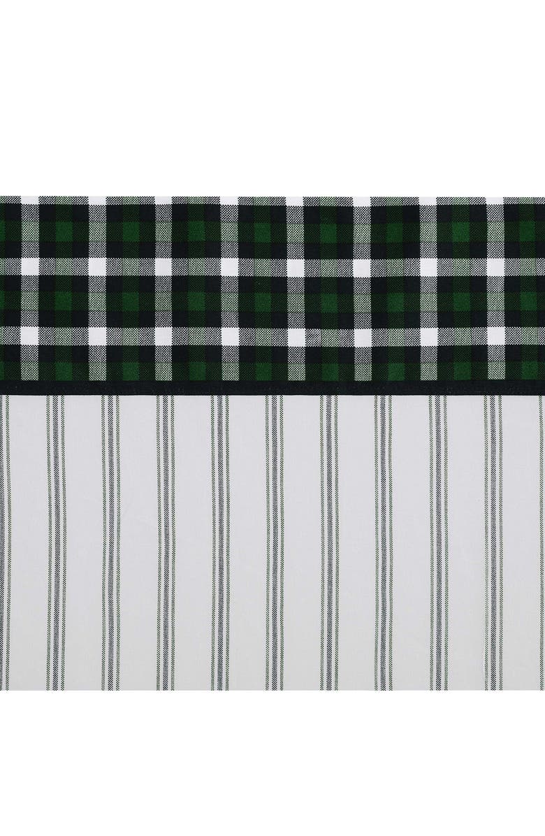 Tommy Hilfiger Cass Park Mix Check Stripe Cotton Percale Sheet Set, Alternate, color, Paradise Green