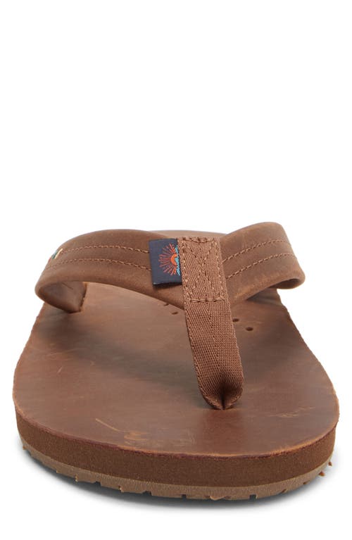 Reef X Faherty Draftsmen Flip Flop In Brown