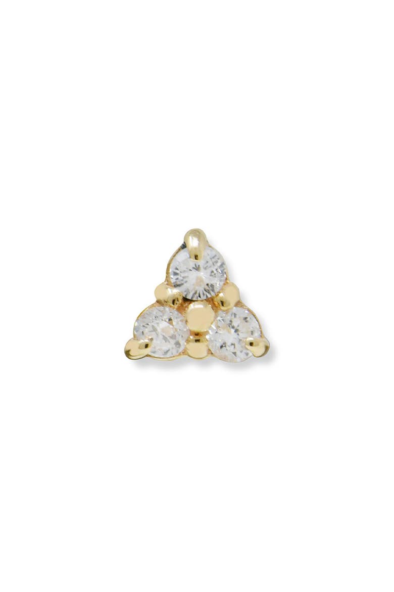 Cléo Trio Triangle Diamond Stud Earring, Main, color, 14K YELLOW GOLD/ DIAMOND