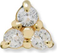 Anzie Cléo Trio Triangle Diamond Stud Earring