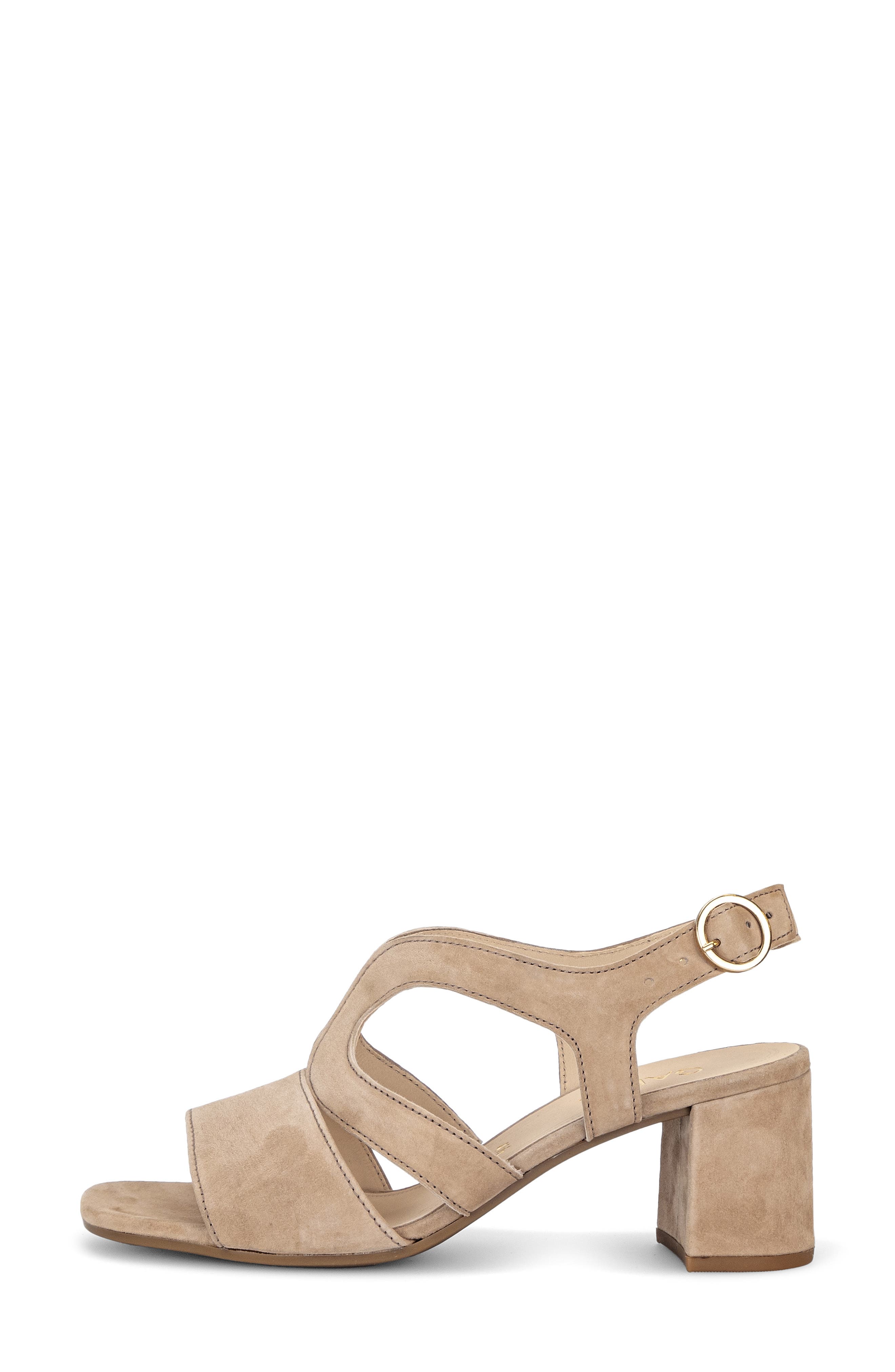 Gabor Ankle Strap Sandal, Alternate, color, Sand