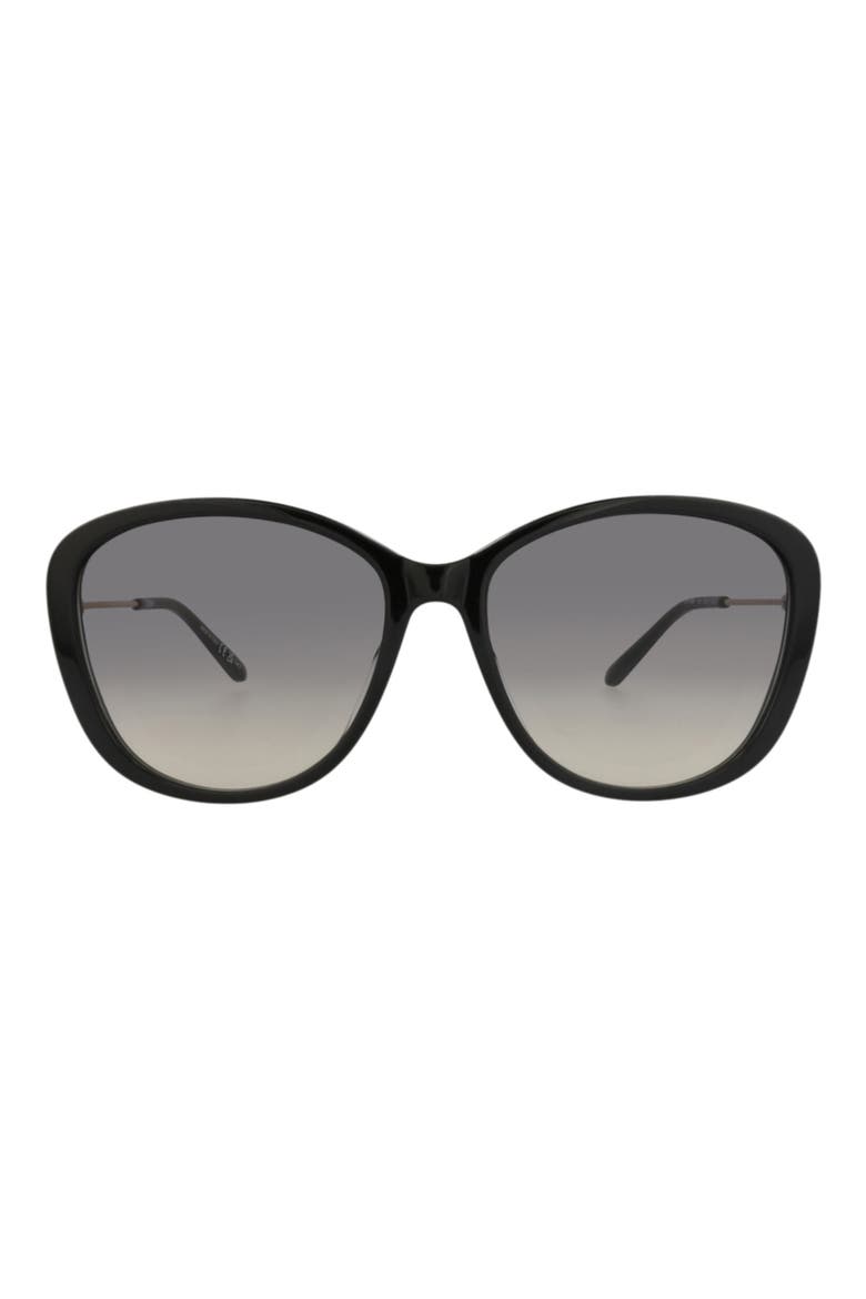 59mm Square Gradient Sunglasses, Main, color, BLACK GOLD GREY