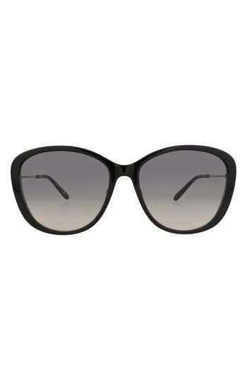 Chloé 59mm Square Gradient Sunglasses In Black