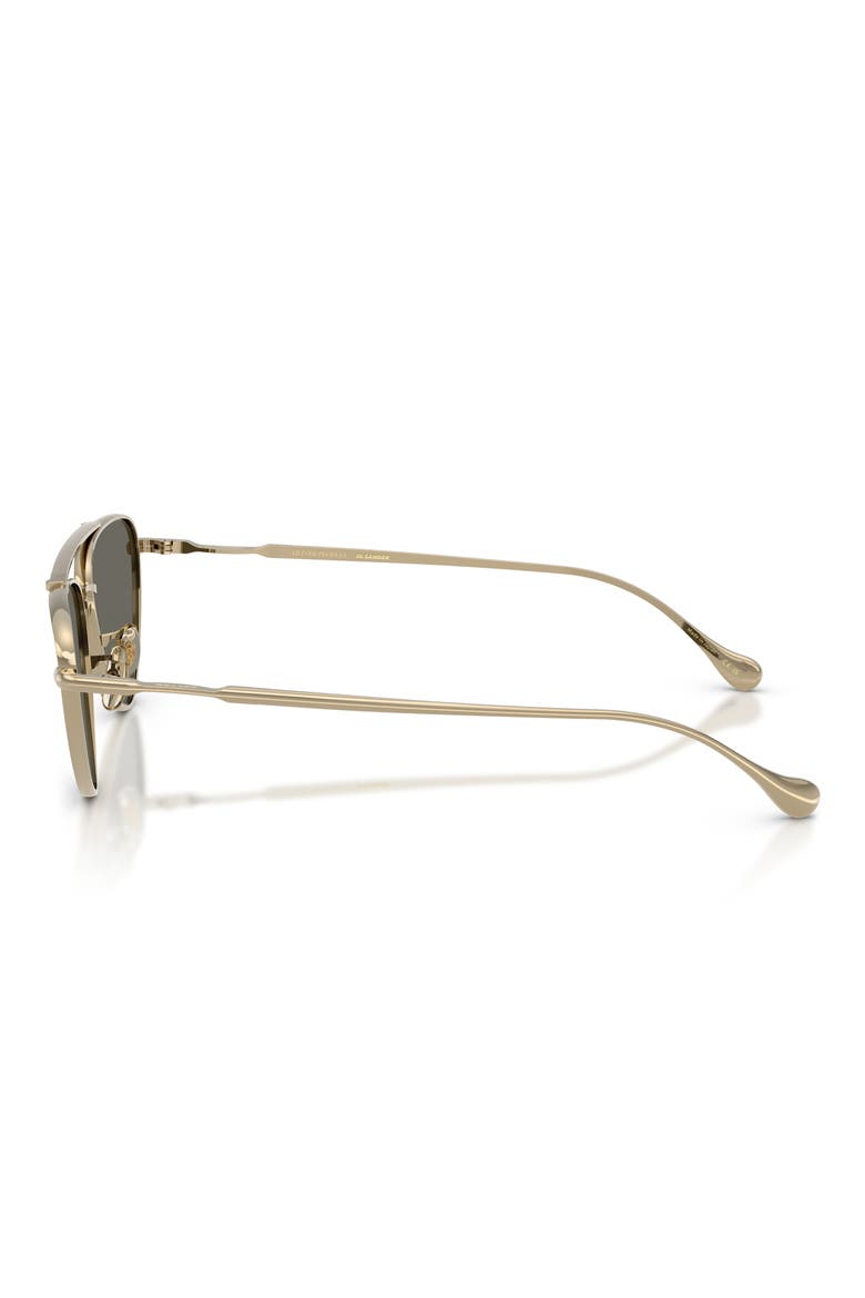 56mm Jil Sander Edition 1 Cat Eye Sunglasses, Alternate, color, GOLD / CARBON GREY