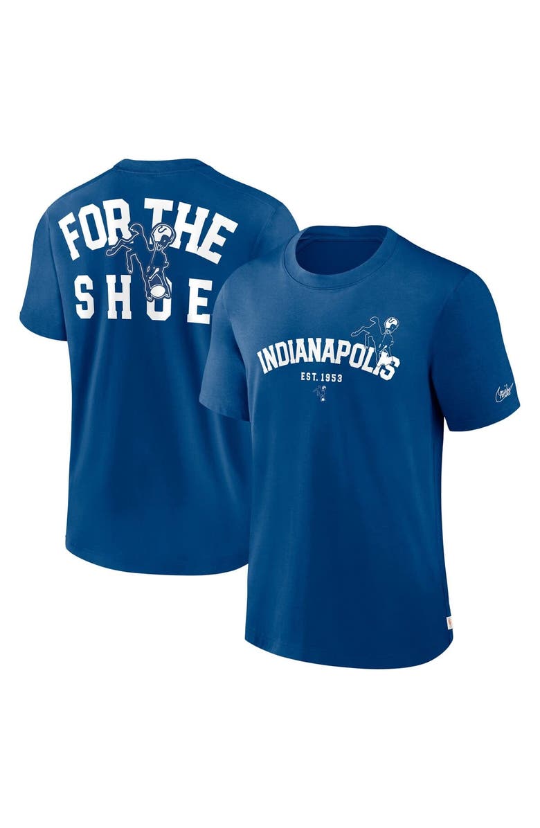 Nike Men's Nike Royal Indianapolis Colts Rewind Slogan T-Shirt, Alternate, color, Royal