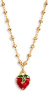 VIDAKUSH Strawberry Girl Pendant Necklace