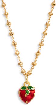 VIDAKUSH Strawberry Girl Pendant Necklace