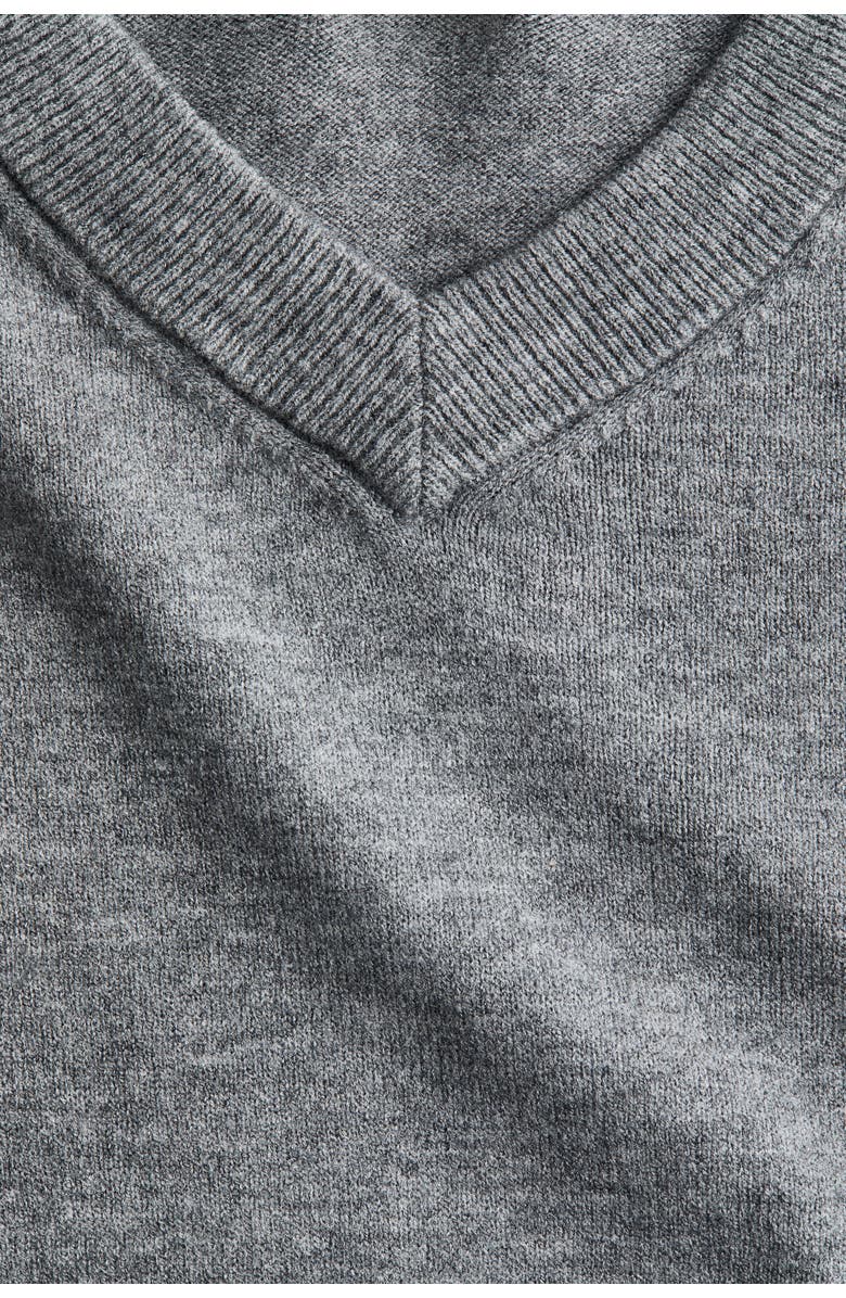 H&M V-neck Jumper, Alternate, color, Gray Melange