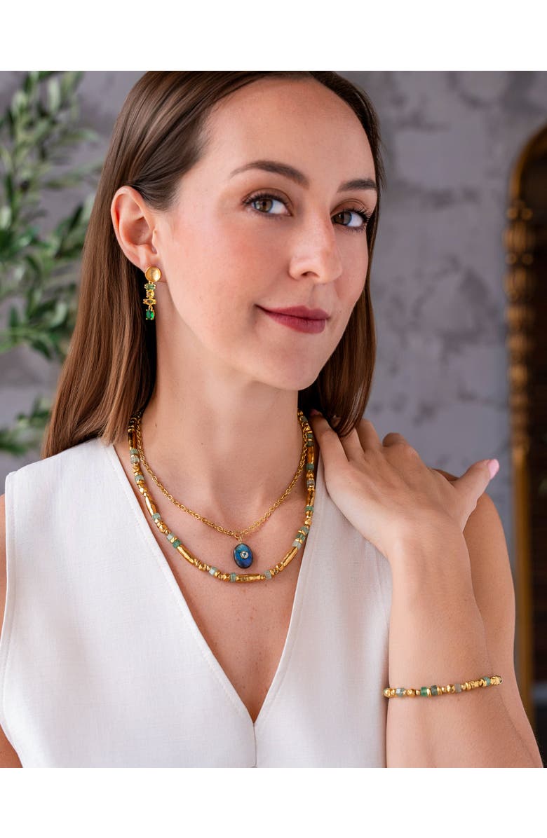 Loni Paul Jewelry and Gemstone Drop Earrings, Alternate, color, Gold