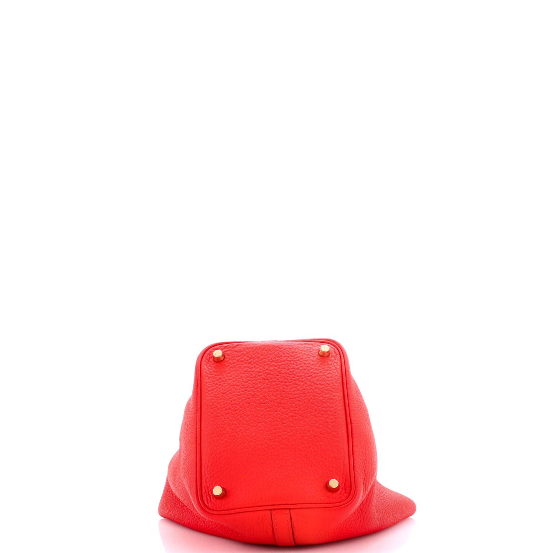 Pre-Owned Hermes Picotin Lock Bag Clemence PM, Alternate, color, Rouge De Coeur