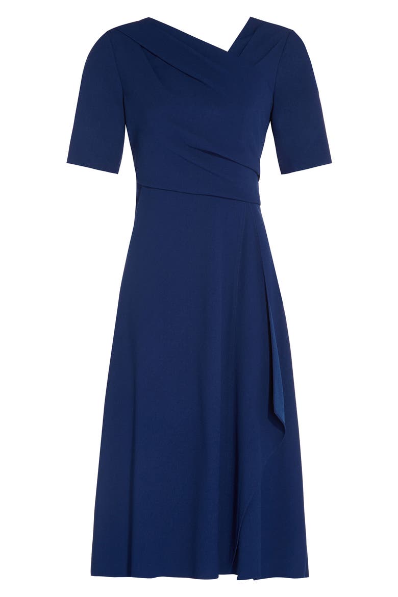 Asymmetrical Hem A-Line Dress, Alternate, color, NAVY