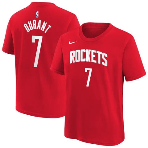 Youth Nike Kevin Durant Red Houston Rockets Icon Name 
Number T-Shirt