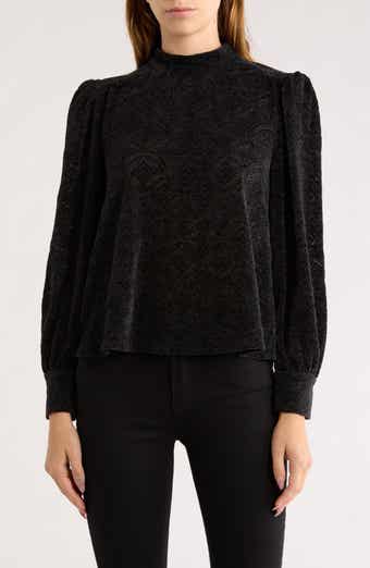 Melrose and Market Long Sleeve Lace Top