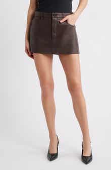 FRAME The Leather Miniskirt