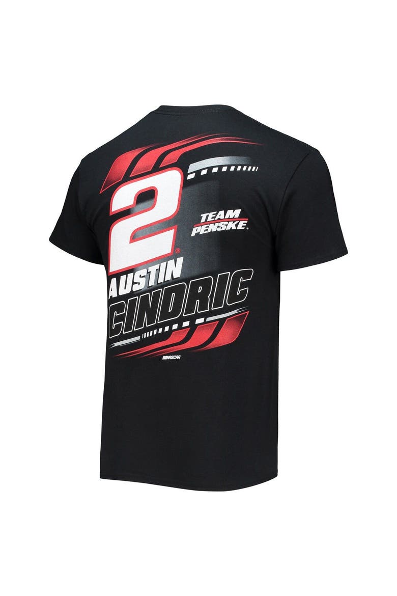 Men's Checkered Flag Black Austin Cindric Hi-Octane T-Shirt, Alternate, color, Black