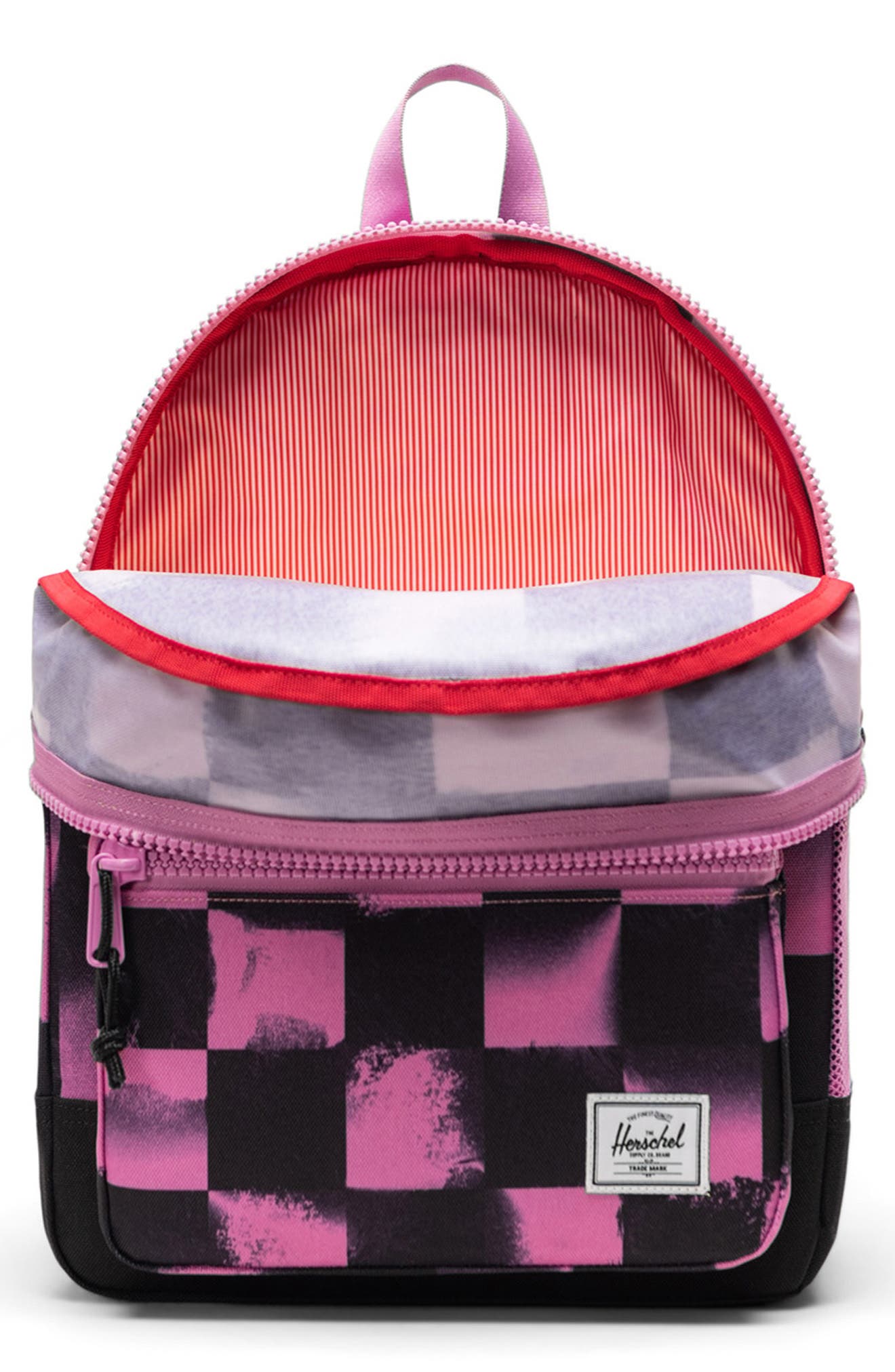 Herschel Supply Co. Kids' Heritage Youth Backpack, Alternate, color, Stencil Checker Opera Mauve