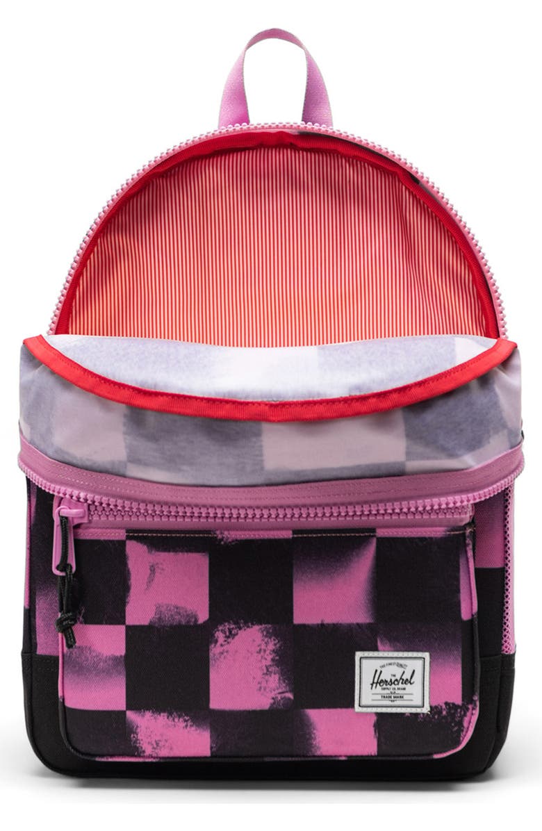 Herschel Supply Co. Kids' Heritage Youth Backpack, Alternate, color, Stencil Checker Opera Mauve