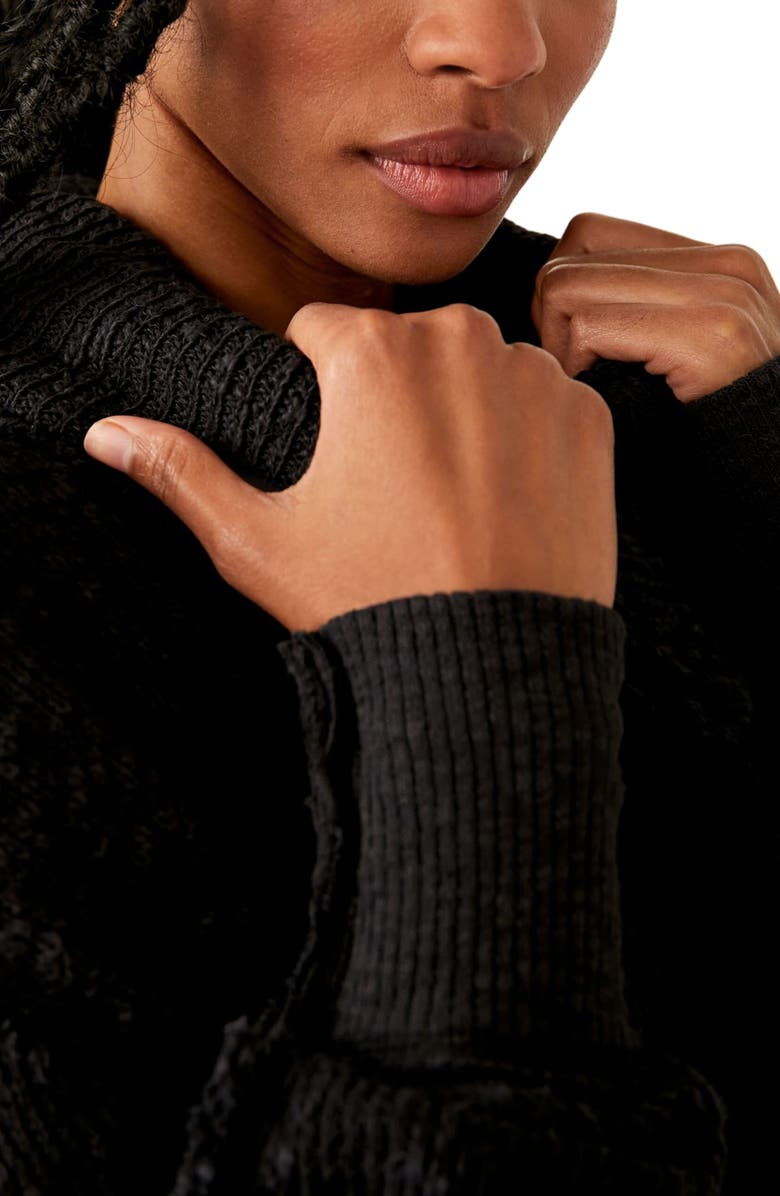 Free People Tommy Oversize Turtleneck Sweater, Alternate, color,