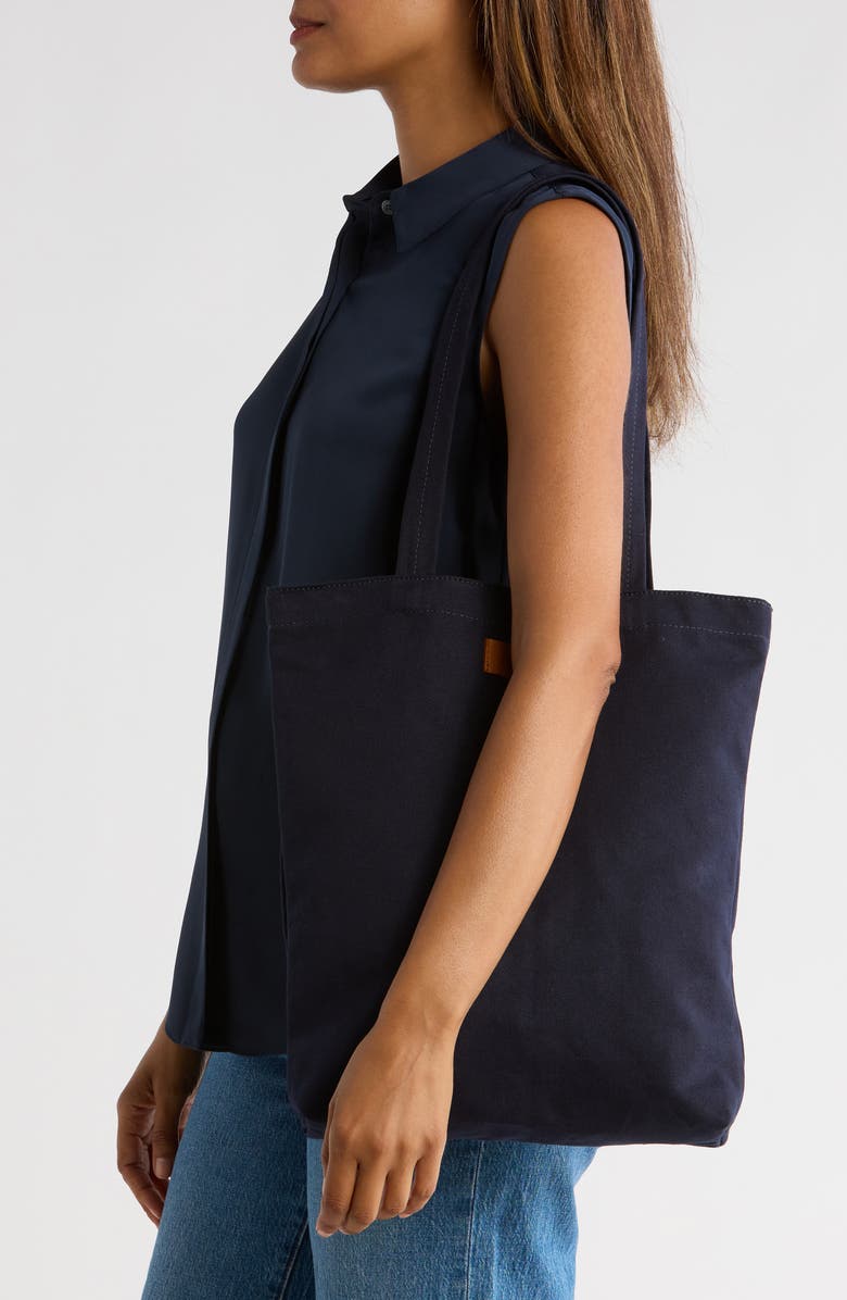 New Amsterdam Leatherworks Eden Canvas Tote Bag, Alternate, color, Midnight
