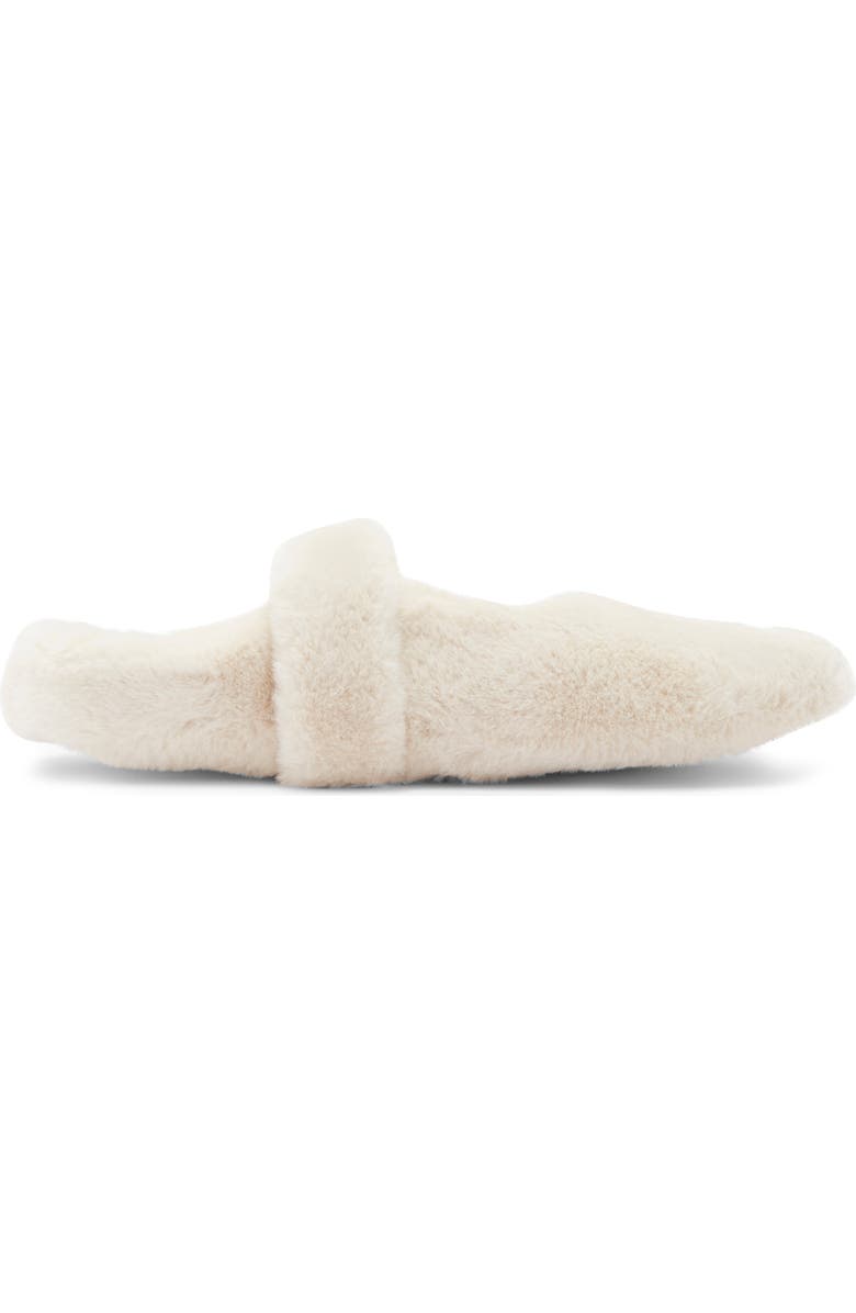 Rebecca Minkoff Beck Faux Fur Slipper, Alternate, color, Ivory